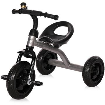 Tricicleta Copii A28 Roti Mari 3-5 Ani Gri/Negru
