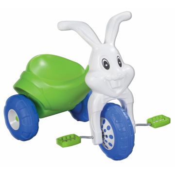 Tricicleta cu pedale pentru copii Pilsan Funny Rabbit White Tricicleta cu pedale pentru copii Pilsan Funny Rabbit White