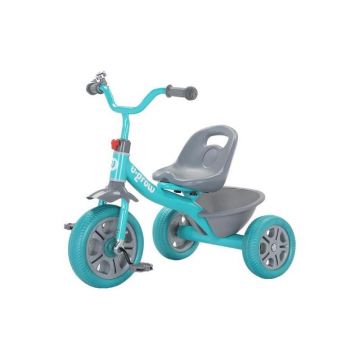 Tricicleta cu pedale verde/turcoaz, U-Grow