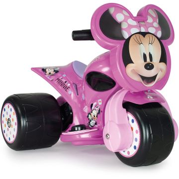 Tricicleta Electrica pentru Copii Licenta Disney Minnie Mouse 6V cu Pedala de Acceleratie 1-3 Ani Roz