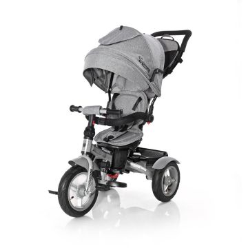 Tricicleta Multifunctionala 4in1 Neo Air Roti Mari cu Camera 1-3 Ani Max 20KG Grey Luxe