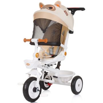 Tricicleta pentru copii Chipolino Marathon Kitten cu sezut rotativ, suport picioare, maner reglabil, 2 cosulete, greutate admisa 25 kg