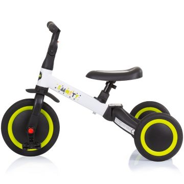 Tricicleta pentru copii Chipolino Smarty Lime 2 in 1, ghidon reglabil, de la 1 ani si o greutate de pana la 25 kg