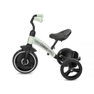 Tricicleta pentru copii Lorelli Dallas Mint 2-6 ani, sezut reglabil in inaltime, greutate admisa 25 kg