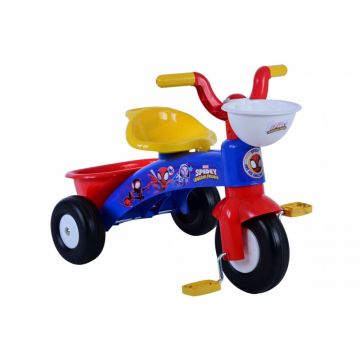 Tricicleta pentru copii, Spidey, varsta 1-3 ani, cos transport pe ghidon, greutate maxima admisa 25 kg